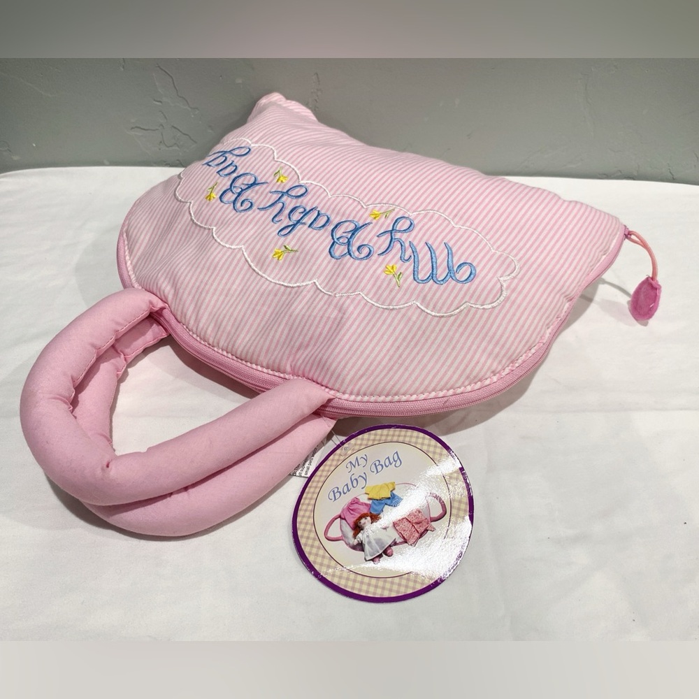 Rosalina "MY BABY BAG:" w/10" DOLL-WHITE SMOCKED DRESS-PANTIES+3 MORE OUTFITS!